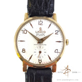 Lanco De Luxe 9k Gold Swiss Winding Vintage Watch