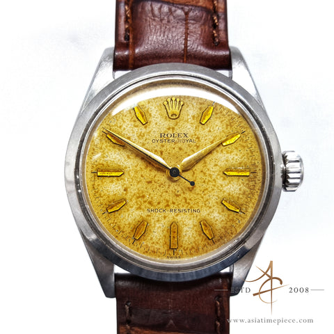 RARE Rolex Oyster Royal 6444 Tropical Dial Vintage Watch (1959)