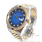 Rolex Datejust 16233 Vignette Blue Diamond Dial (1993)