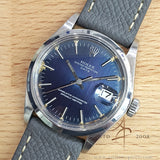 Rolex Oyster Perpetual Date 1500 Blue Sigma Dial Vintage Watch (1972)