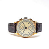 Breitling Vintage Chronograph 18K Gold Winding Watch