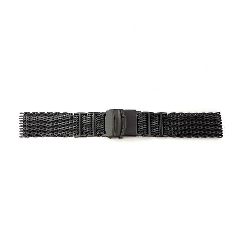 High Quality Black Mesh Watch Bracelet 24mm