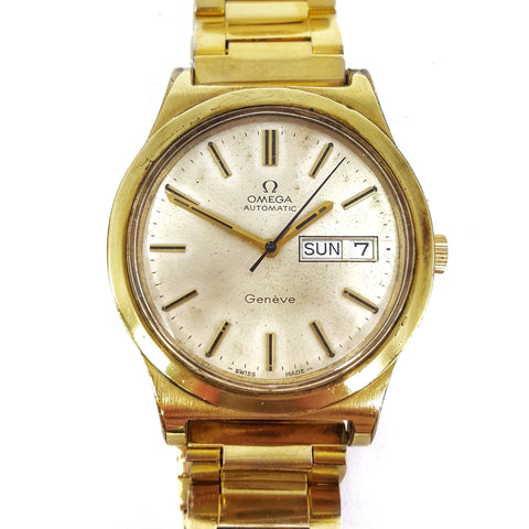 Omega Gold Plated Day-Date Vintage Watch