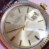 Rolex Datejust 1601 Oyster Perpetual Chronometer (1970) Champagne Vintage Watch - 67/W