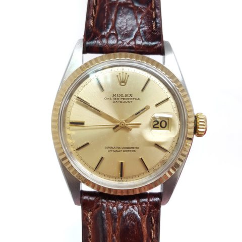 Rolex Datejust 1601 Oyster Perpetual Chronometer (1970) Champagne Vintage Watch - 67/W