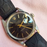 Rolex Black Oyster Perpetual Datejust 16014 Vintage Watch (1978) - 67/X