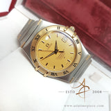 Omega Constellation Chronometer Date Gold Steel Watch