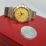Omega Constellation Chronometer Date Gold Steel Watch