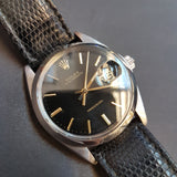 Vintage Rolex 6694 Black from 1971 with Complete Service Overhaul by Rolex