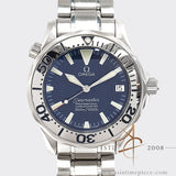 Omega Seamaster Midsize Blue Wave Dial Steel Watch 2553.80.00 Full Set (2002)