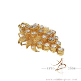 18K Gold Diamond Cluster Pendant