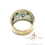 0.54 Carat Emerald Diamond 18K Gold Ring