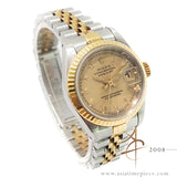 Rolex Ladies Datejust 69173 Gold Roman Dial (1991)