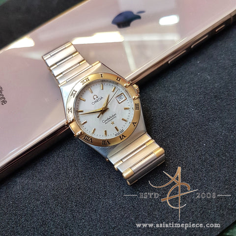 Omega Constellation Two Tone Gold Steel Lady Watch 6551/863