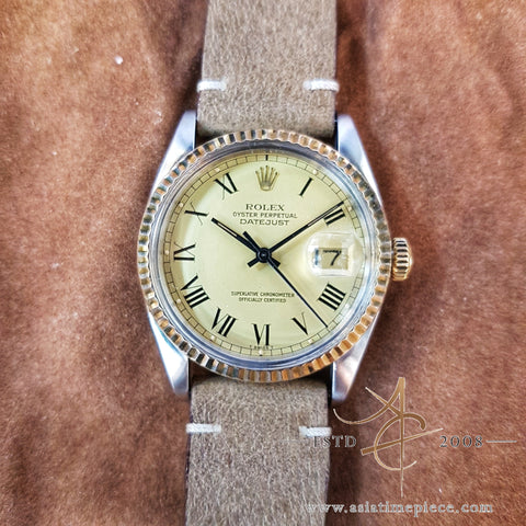 Rare Rolex Datejust Ref 16013 Buckley Dial Vintage Watch (1978)