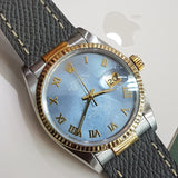 Rolex Datejust 36mm Custom Blue Ref 16013 (Year 1984) Watch