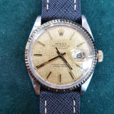 Rolex Datejust 36 Linen Dial Vintage Watch Ref 16013 (Year 1978)