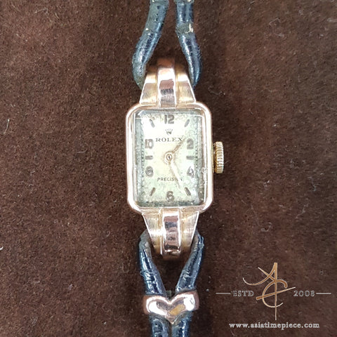 Rolex Ladies Vintage Watch 18k Gold 13mm