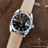 Rolex Oysterdate Precision 6694 Black Vintage Watch (1983)