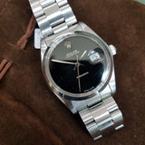Rolex Oysterdate Precision 6694 Custom Onyx Dial Vintage Watch (1978)