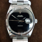 Rolex Oysterdate Precision 6694 Custom Onyx Dial Vintage Watch (1978)
