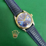 Rolex Datejust 1601 Custom Blue Dial Vintage Watch (1979)