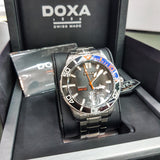 Doxa Shark Pepsi Ceramic L D200SBU Watch Like New in Warranty