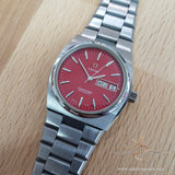RED Omega Seamaster Refinished Dial Day Date Watch