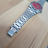 RED Omega Seamaster Refinished Dial Day Date Watch