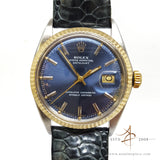 Rolex 1601 Sigma Blue Dial Vintage Watch (Year 1981)