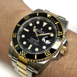 Rolex Submariner Date 116613LN Ceramic Black Date 18k Gold Steel (2017)