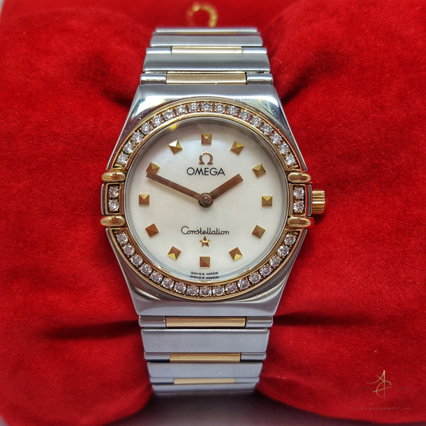 Lady Omega Constellation My Choice Diamond Mother of Pearl Quartz Wa Asia Timepiece Centre