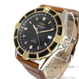 Breitling J Class D10067 Automatic Black 18k Gold Steel Watch