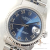 Rolex Midsize Datejust Rare Blue Dial Ref 68274  (Year 1996)