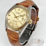 Rolex Oyster Perpetual Datejust Ref 1601 Linen Dial Vintage Watch (Year 1977)