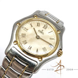 Ebel 1911 Ref 188901 Classic Wave 18K Gold Steel Quartz Ladies Watch