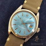 Rolex Datejust 1601 Custom Sky Blue Dial Vintage Watch (1972)