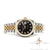 Like new Rolex Datejust 36 Ref 116233 Black Diamond Dial in Jubilee Bracelet