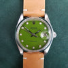 Rolex 6694 Custom Green Diamonds Vintage Watch (1979)