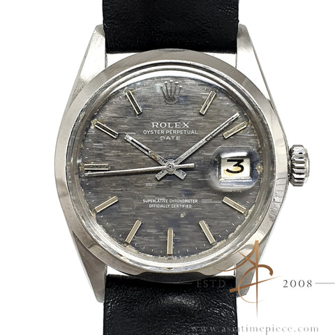[Rare] Rolex Date 1500 Grey Brick Dial Vintage Watch (1970)