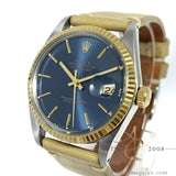 Rolex Datejust 16013 Blue Dial Vintage Watch (1984)