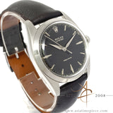 Rolex Precision 6424 Black Dial No Lume Vintage Watch (1963)