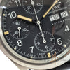 IWC 3706 IW3706 Flieger Chronograph Day Date Tritium Black Dial