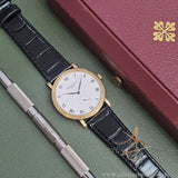 Patek Philippe Calatrava Ref 3919 White Roman Dial In 18k Gold 1990s