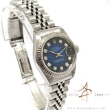 [Rare] Rolex Datejust Lady 26 Ref 69174 Blue Vignette Diamond Dial (1997)
