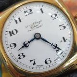 Rolex 14k Gold Porcelain Vintage Watch 30mm Ref 28082
