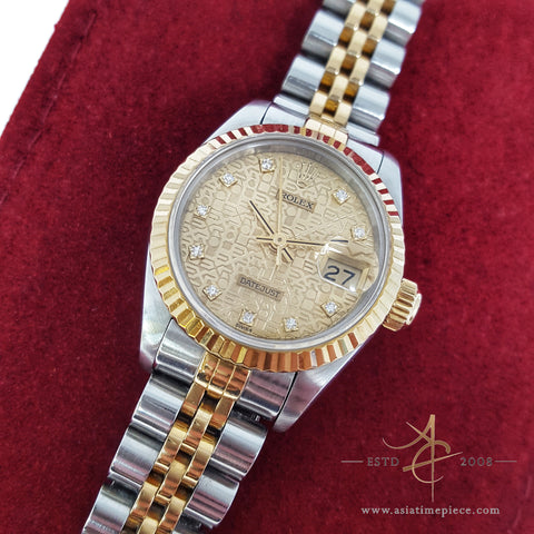 Rolex Datejust Ladies 69173 Diamond Computer Dial (Year 1991)