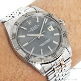 [Rare] Rolex Thunderbird Turn-o-Graph Datejust 1625 Grey Dial Vintage Watch (1969)
