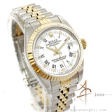 Rolex Datejust Ladies 69173 White Roman Dial (1990)