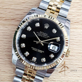 Like new Rolex Datejust 36 Ref 116233 Black Diamond Dial in Jubilee Bracelet